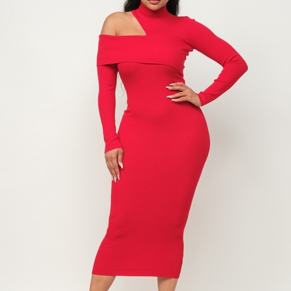 Almost Sunday Dresses & Skirts - NWT Red Dinner Dress! Sizes Small- Large